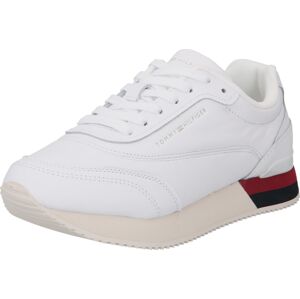 TOMMY HILFIGER Tenisky béžová / námořnická modř / červená / bílá
