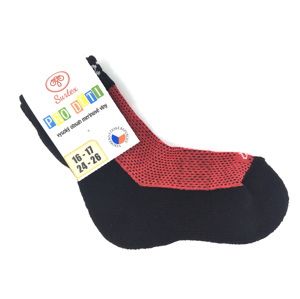 Ponožky Surtex 80% Merino Červené Velikost: 18 - 19