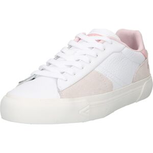 LACOSTE Tenisky béžová / růžová / bílá