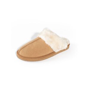 Minnetonka Pantofle 'Chesney Slide' krémová / světle hnědá