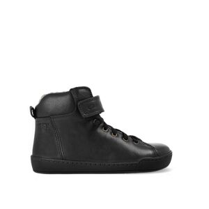 CRAVE WINFIELD Black | Dětské zimní zateplené barefoot boty - 32