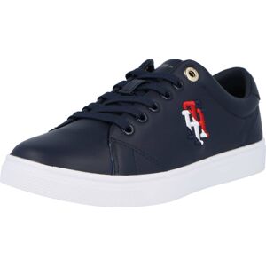TOMMY HILFIGER Tenisky námořnická modř / ohnivá červená / bílá