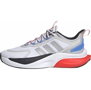 Běžecká obuv 'Alphabounce+' ADIDAS SPORTSWEAR modrá / světle šedá / oranžová / černá / bílá