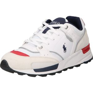 Polo Ralph Lauren Tenisky 'TRACKSTR 200-SNEAKERS-LOW TOP' námořnická modř / červená / bílá