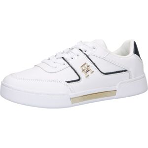 TOMMY HILFIGER Tenisky zlatá / černá / bílá