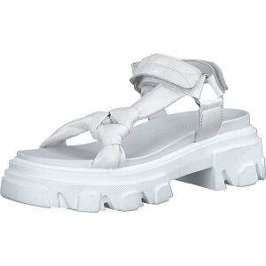 Páskové sandály marco tozzi bílá