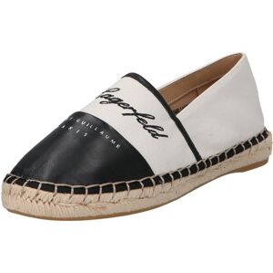 Espadrilky 'KAMINI' Karl Lagerfeld černá / bílá