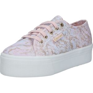 Tenisky Superga světlemodrá / zlatá / pink