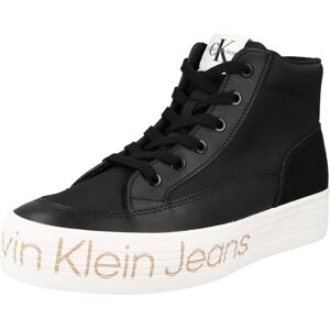 Kotníkové tenisky Calvin Klein Jeans černá / bílá