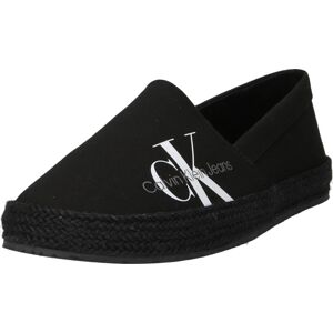 Calvin Klein Jeans Espadrilky černá / bílá