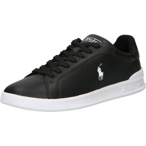 Polo Ralph Lauren Tenisky 'HRT CT II-SNEAKERS-HIGH TOP LA' černá / bílá