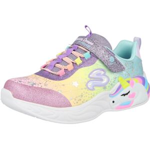 SKECHERS Tenisky 'Unicorn Dreams' tyrkysová / světle žlutá / světle fialová / růžová