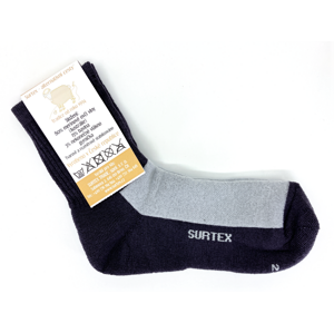Ponožky Surtex 75% Merino VOLNÝ LEM Šedé Velikost: 41 - 43