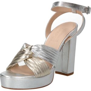 Páskové sandály 'Monica' Fabienne Chapot zlatá / stříbrná