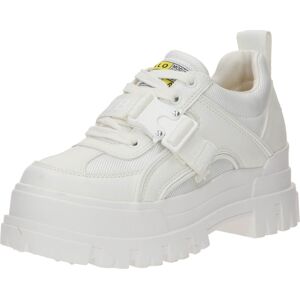 BUFFALO Šněrovací boty žlutá / černá / bílá