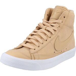 Kotníkové tenisky 'BLAZER MID PRM MF' Nike Sportswear béžová