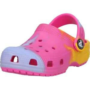 Otevřená obuv Crocs žlutá / světle fialová / pink