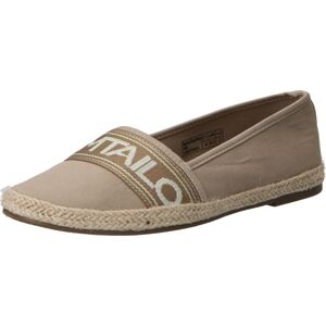 TOM TAILOR Espadrilky khaki / olivová / světle zelená / bílá