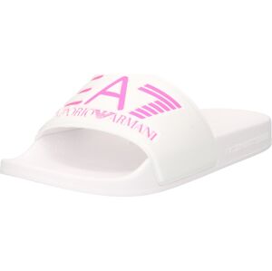 Plážová/koupací obuv EA7 Emporio Armani pink / bílá