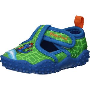 Plážová/koupací obuv 'Dino' PLAYSHOES modrá / zelená / mátová / oranžová