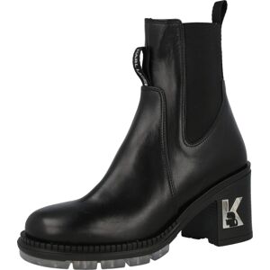 Karl Lagerfeld Chelsea boty 'LANCER II' černá / stříbrná