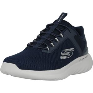 SKECHERS Slip on boty tmavě modrá / bílá