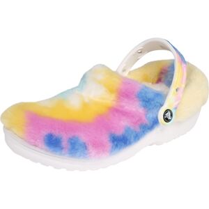 Crocs Pantofle modrá / žlutá / pink / bílá