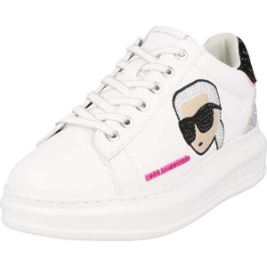Tenisky 'KAPRI' Karl Lagerfeld béžová / pink / černá / bílá