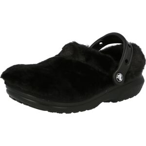 Pantofle 'Classic Fur Sure' Crocs černá