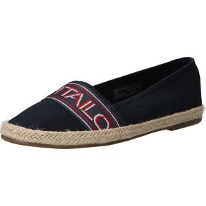 TOM TAILOR Espadrilky noční modrá / krvavě červená / bílá