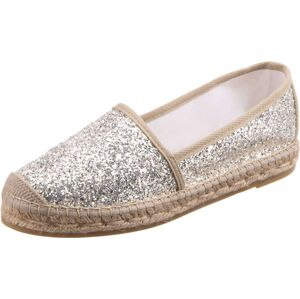 Vidorreta Espadrilky 'Pitiusa' zlatá / šedobéžová / stříbrná