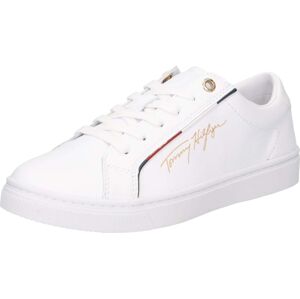 TOMMY HILFIGER Tenisky námořnická modř / zlatě žlutá / červená / bílá