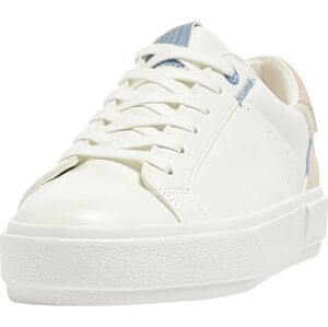 Tenisky Pull&Bear béžová / nebeská modř / starorůžová / bílá