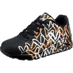 SKECHERS Tenisky 'James' zlatá / černá / bílá