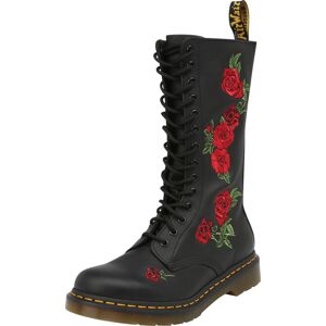 Šněrovací boty 'Vonda' Dr. Martens trávově zelená / červená / černá