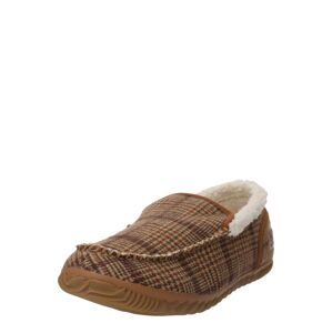 Slipper 'DUDE MOC™' Sorel tmavě béžová / červená / černá