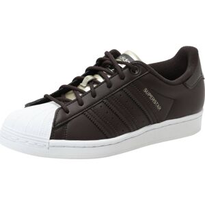 Tenisky 'Superstar' adidas Originals tmavě hnědá / bílá