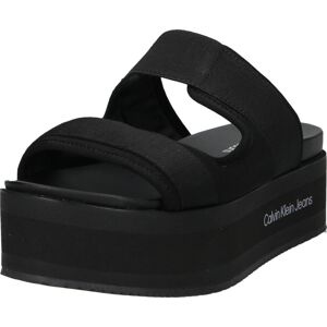 Pantofle Calvin Klein Jeans černá / bílá
